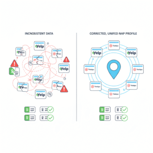 Consistent Inconsistent NAP Data - ahmad fraz seo