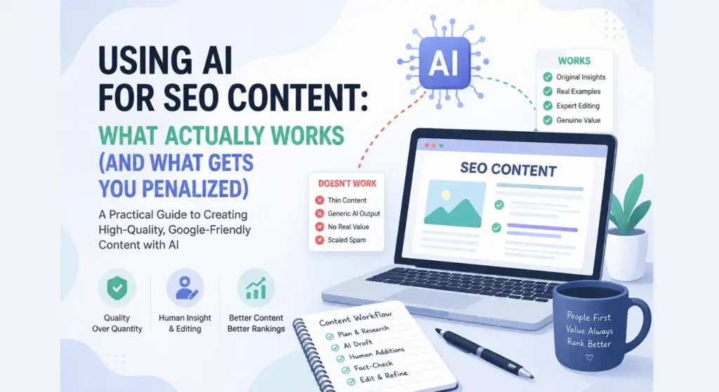 Using AI for SEO Content - blog featured image - ahmad fraz seo