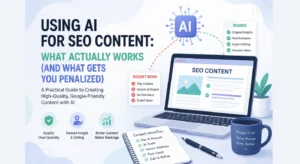 Using AI for SEO Content - blog featured image - ahmad fraz seo