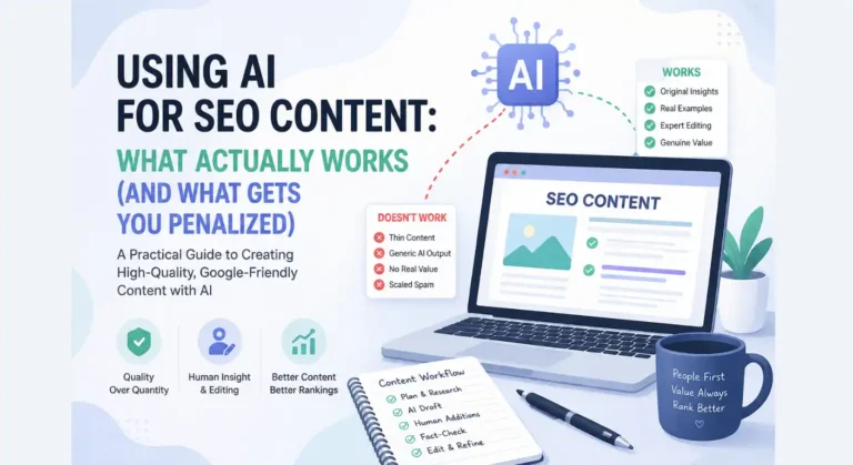 Using AI for SEO Content - blog featured image - ahmad fraz seo