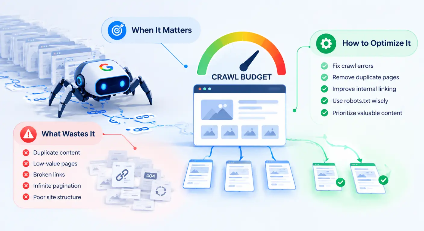 Crawl Budget Optimization - blog featured image - ahmad fraz seo