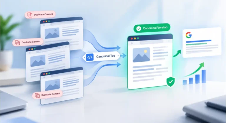 Duplicate Content & Canonicalization in seo - blog featured image - ahmad fraz seo