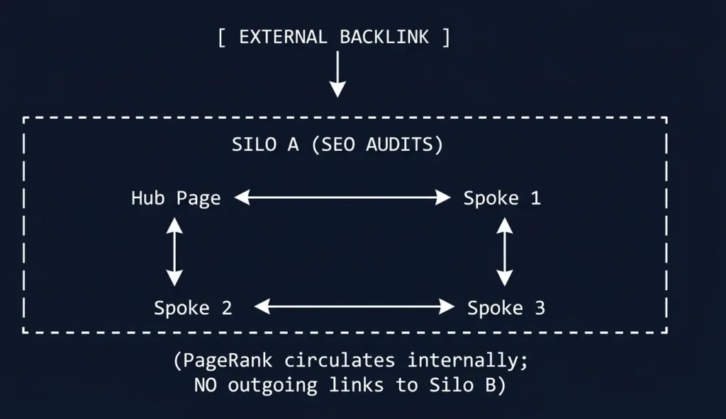 Silo Structure PageRank Containment - ahmad fraz seo